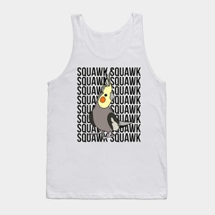 Happy Cockatiel Squawk Bird Lover Tank Top
